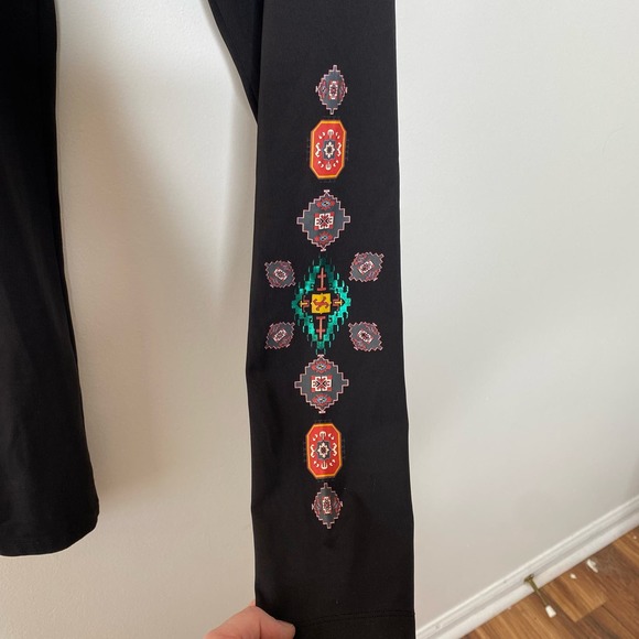 DESIGUAL Black Southwest Print Full Length Leggings - Picture 2 of 8